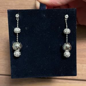 NWT Vintage Swarovski Beaded Crystal Dangle Earrings